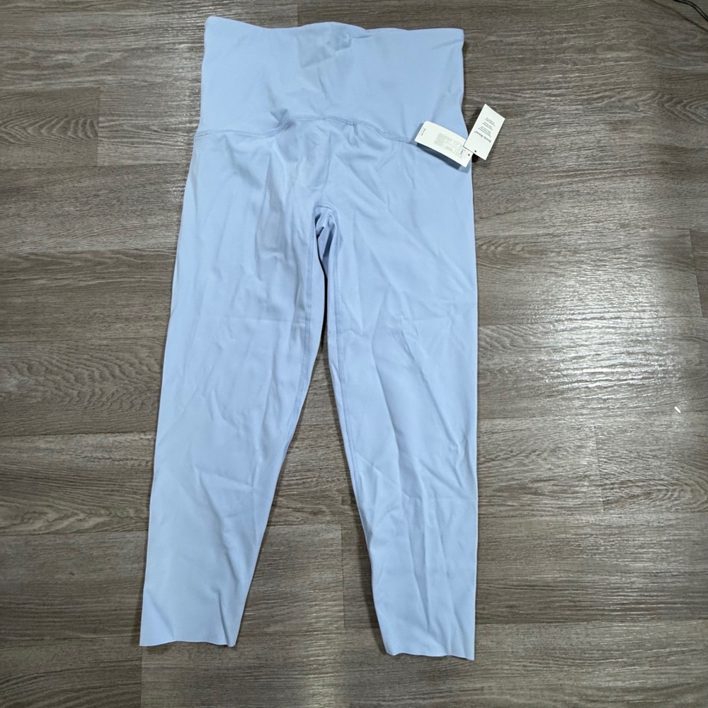 Spanx Booty Boost 7/8 Length Leggings Light Blue High Waist XL 50186R